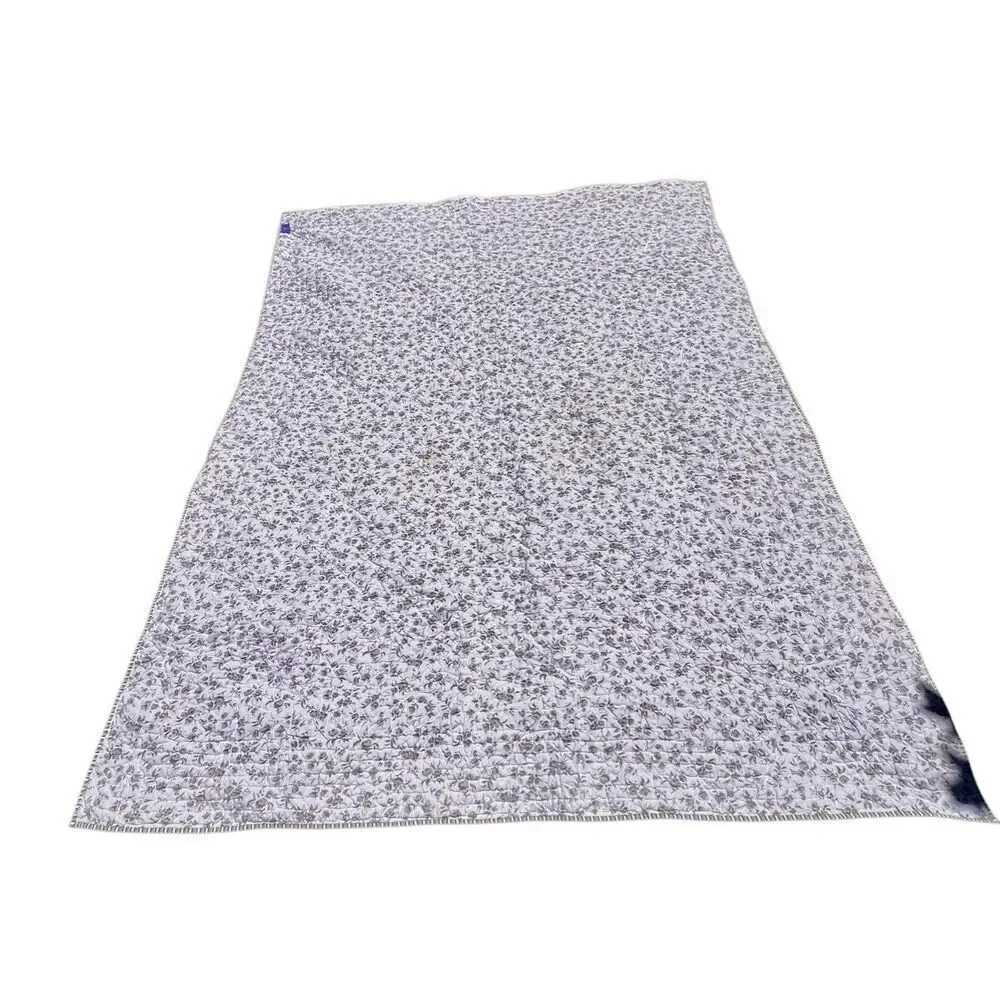 PINE CONE HILL Gray & White Toile Quilted Bedspread